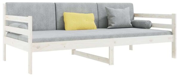 VidaXL fehér tömör fenyőfa kanapéágy 90 x 190 cm