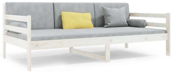 VidaXL fehér tömör fenyőfa kanapéágy 90 x 190 cm