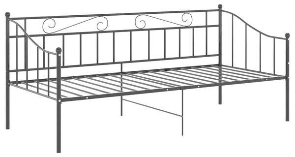 VidaXL fekete fém kanapéágykeret 90 x 200 cm
