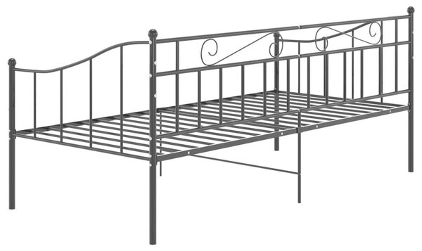 VidaXL fekete fém kanapéágykeret 90 x 200 cm