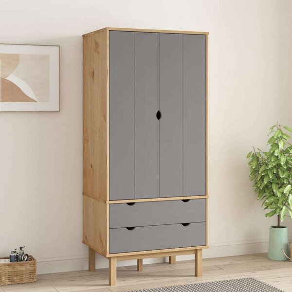 Vidaxl Ottava Gardrób - Fenyőfa - 76,5x53x172 cm