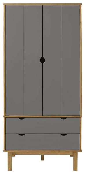 Vidaxl Ottava Gardrób - Fenyőfa - 76,5x53x172 cm