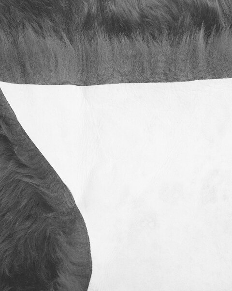 Báránybőr szőnyeg ULURU Fekete 65 x 110 cm