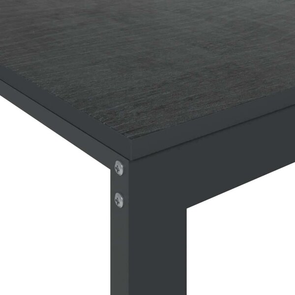 VidaXL fekete forgácslap számítógépasztal 110 x 60 x 73 cm