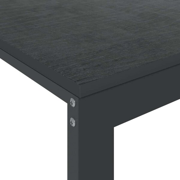 VidaXL fekete forgácslap számítógépasztal 110 x 60 x 73 cm