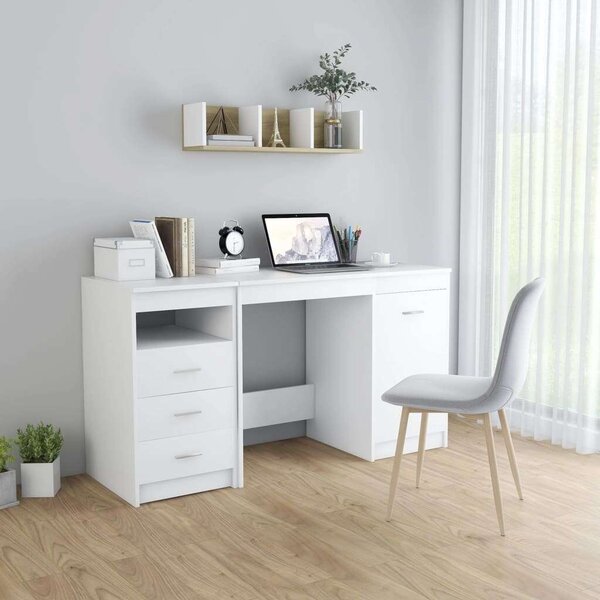 VidaXL Fehér Íróasztal - 140x50x76 cm