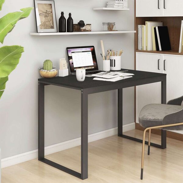 VidaXL fekete forgácslap számítógépasztal 110 x 60 x 73 cm