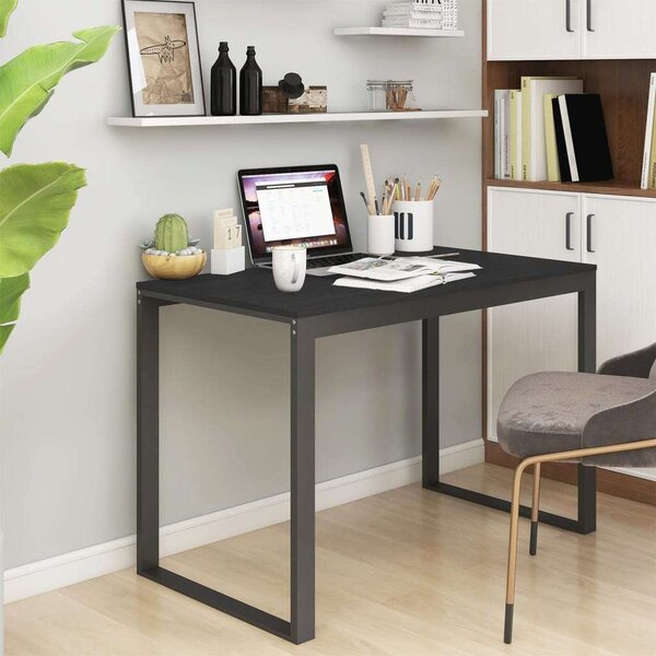 VidaXL fekete forgácslap számítógépasztal 110 x 60 x 73 cm