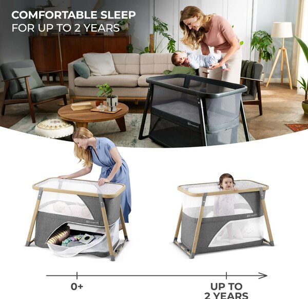 Kinderkraft Sofi 4in1 Gyerekágy - barna-szürke