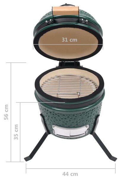 VidaXL Kamado Grill és Füstölő - Kerámia - 56 cm
