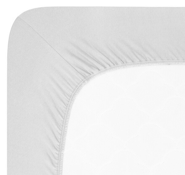 4Home Lycra szürke pamut lepedő, 160 x 200 cm, 160 x 200 cm