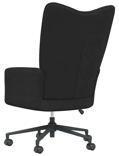 VidaXL fekete bársony pihenőszék