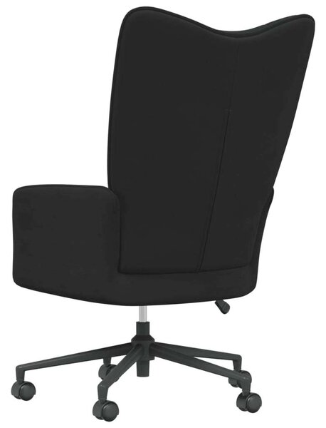 VidaXL fekete bársony pihenőszék
