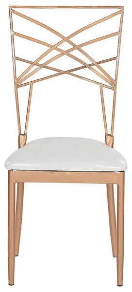 Étkezőszék kétdarabos szettben GIRARD Fém Rose gold