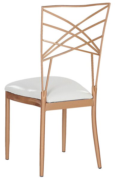 Étkezőszék kétdarabos szettben GIRARD Fém Rose gold