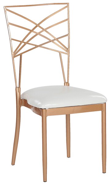 Étkezőszék kétdarabos szettben GIRARD Fém Rose gold