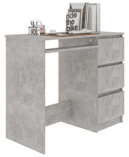 VidaXL Íróasztal - Betonszürke - 90x45x76 cm
