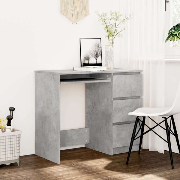 VidaXL Íróasztal - Betonszürke - 90x45x76 cm