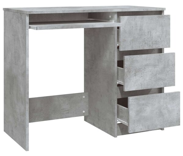 VidaXL Íróasztal - Betonszürke - 90x45x76 cm