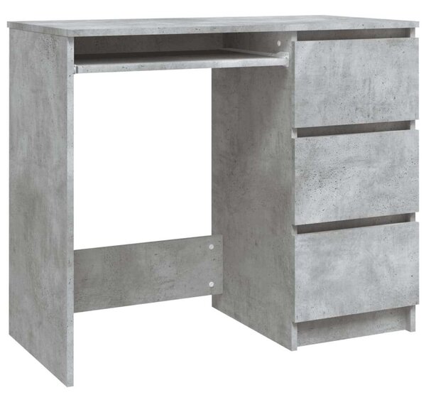 VidaXL Íróasztal - Betonszürke - 90x45x76 cm
