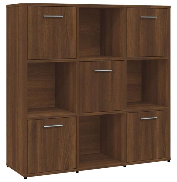 Fa Könyvespolc - 9 Rekesz - 90x30x90 cm