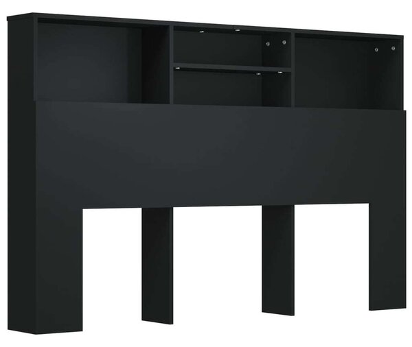 VidaXL fekete áthidaló szekrény 160 x 19 x 103,5 cm
