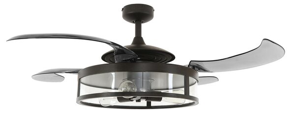 Fanaway Classic mennyezeti ventilátor világítással, fekete, csendes, Beacon Beacon Lighting, Fanaway Classic, Szürke, Nappali, Műanyag, Modern