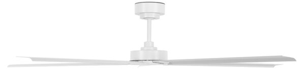Monza mennyezeti ventilátor, fehér, DC, csendes, Ø 152 cm, IP55 – Beacon Beacon Lighting, Monza, Fehér, Nappali, Alumínium, Modern