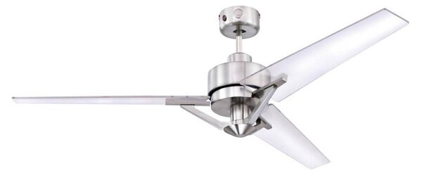 Julien mennyezeti ventilátor, átlátszó, távirányítóval – Westinghouse Westinghouse, Julien, Átlátszó, Nappali, Műanyag, Modern