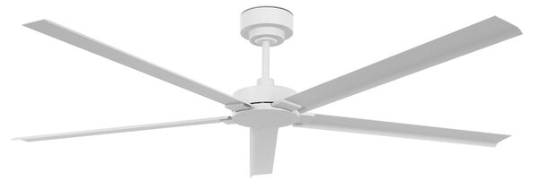 Monza mennyezeti ventilátor, fehér, DC, csendes, Ø 152 cm, IP55 – Beacon Beacon Lighting, Monza, Fehér, Nappali, Alumínium, Modern