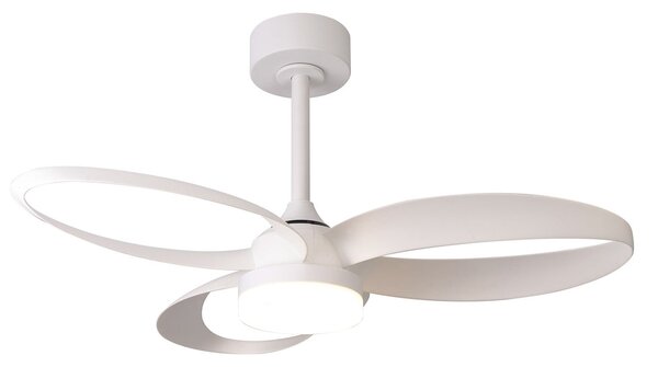 Infinity LED mennyezeti ventilátor, fehér, DC, csendes, CCT – Mantra Mantra Iluminación, Infinity, dimmable, Fehér, Nappali, Műanyag, Modern