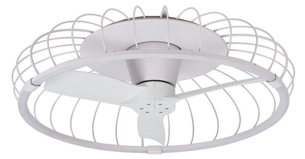 Nature LED mennyezeti ventilátor, fehér, CCT alkalmazás, Ø 79 cm – Mantra Mantra Iluminación, Nature, dimmable, Fehér, Nappali, Műanyag