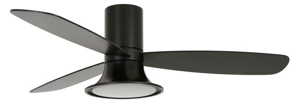 Flusso mennyezeti ventilátor világítással, fekete, 132 cm, csendes, Beacon Beacon Lighting, Flusso, dimmable, Fekete, Nappali, Fa, Modern