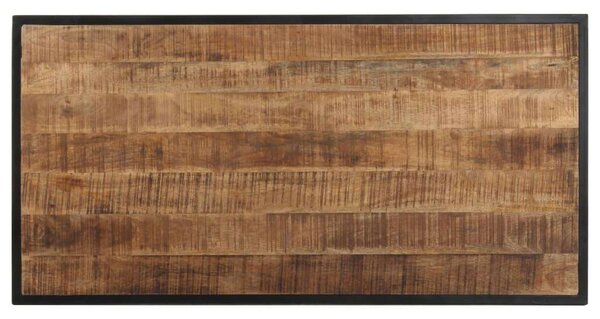 Mangófa Étkezőasztal - Ipari Stílus - 120x60 cm