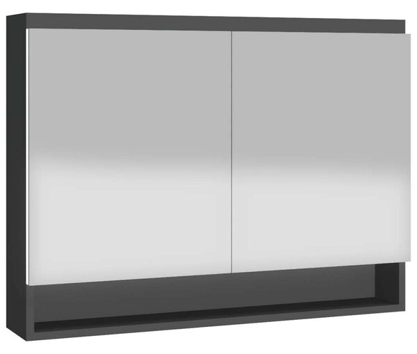 VidaXL Fürdőszobabútor Falikrény Tükörrel - 80x15x60 cm