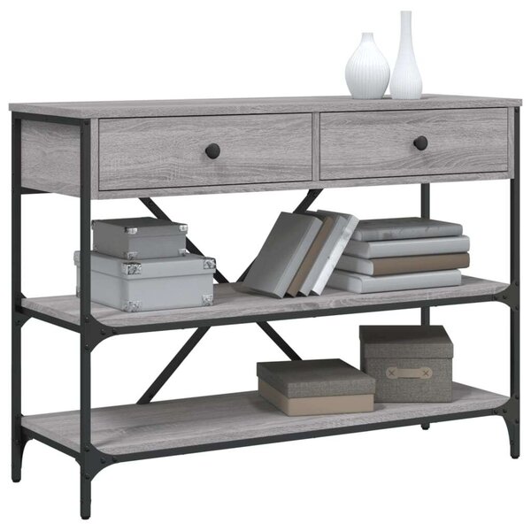Modern Tálalóasztal - Szürke Sonoma - 100cm