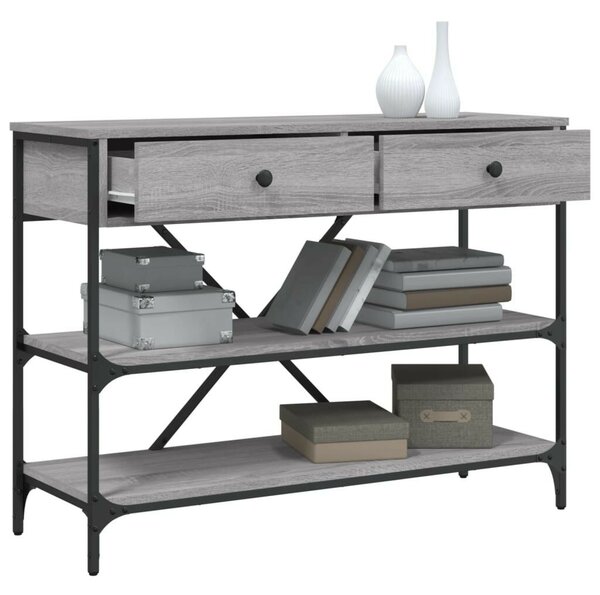 Modern Tálalóasztal - Szürke Sonoma - 100cm