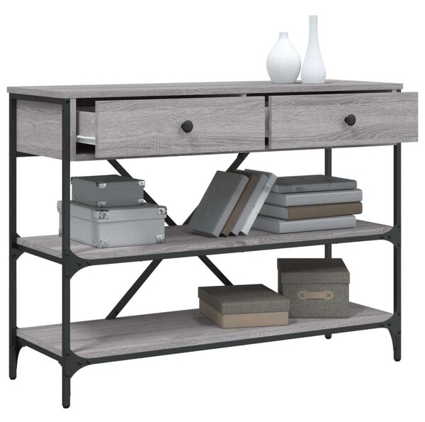 Modern Tálalóasztal - Szürke Sonoma - 100cm