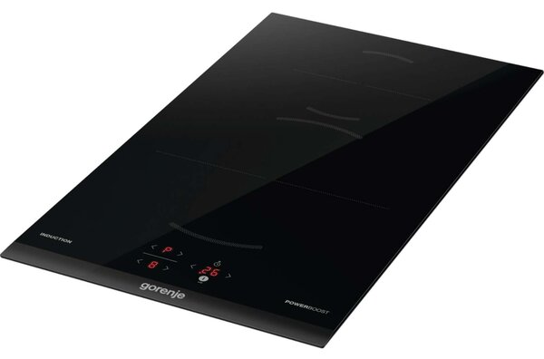 Gorenje GI3201BC Beépíthető indukciós főzőlap, 30 cm, 2 főzőzóna, BigZone, PowerBoost, Fekete