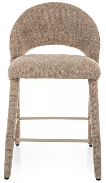 Flo H-2 Bárszék Bézs Textil Kárpittal Fém Vázzal