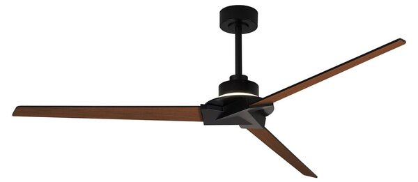 Brisa LED mennyezeti ventilátor, fekete/fa, DC, csendes – Mantra Mantra Iluminación, Brisa, dimmable, Fekete, Fürdőszoba, Fa, Modern