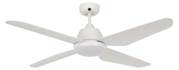 Aria LED mennyezeti ventilátor, fehér, csendes, 122 cm – Beacon Beacon Lighting, Aria, Fehér, Nappali, Műanyag, Modern