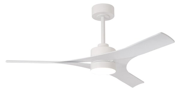 Thai LED mennyezeti ventilátor, fehér, DC-motor, csendes, CCT – Mantra Mantra Iluminación, Thai, dimmable, Fehér, Nappali, Műanyag, Modern