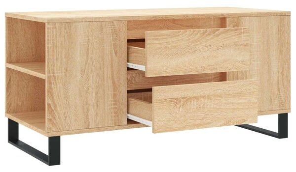 Modern Dohányzóasztal - Sonoma Tölgy - 102x44,5x50 cm