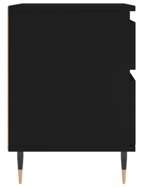 VIDAXL - Fekete Éjjeliszekrény - 2 db - 40x35x50cm