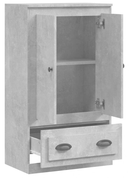 VidaXL betonszürke szerelt fa magasszekrény 60x35,5x103,5 cm