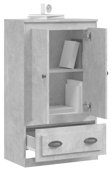 VidaXL betonszürke szerelt fa magasszekrény 60x35,5x103,5 cm