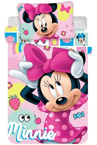 Minnie egér ovis ágynemű szett (szivárvány)
