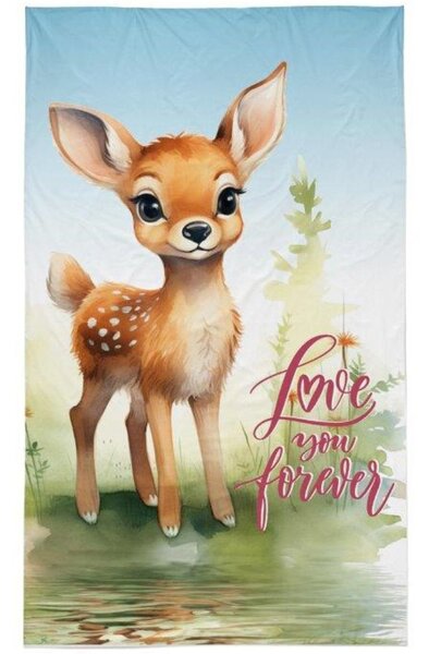 Őzikés kéztörlő (love)