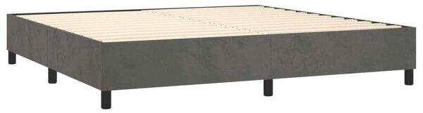 VidaXL Ágy - Bársony - 200x200 cm - LED
